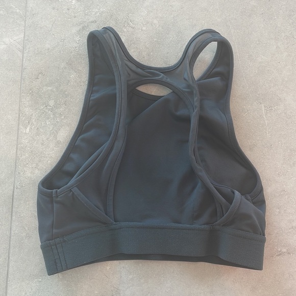 Alo Yoga Sports Bra in Charcoal Grey - Picture 2 of 3